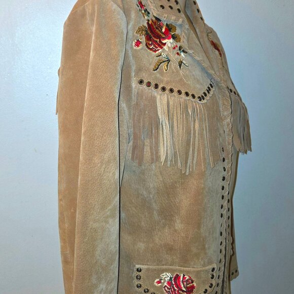 Ladies Western look Leather Saguaro West Jacket - Picture 3 of 16